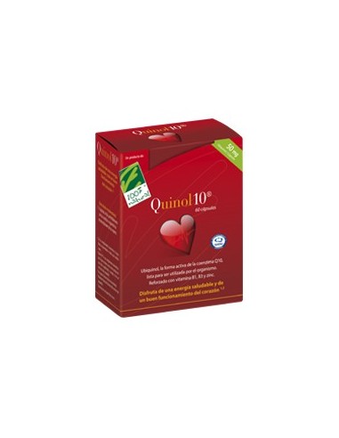 Quinol 10®, 60 cápsulas de 50 mg.