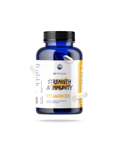 GoPrimal Vitamin D 3 - Inmunidad y Fuerza 120 Cáps.